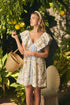 Cecily Floral Mini Babydoll Dress